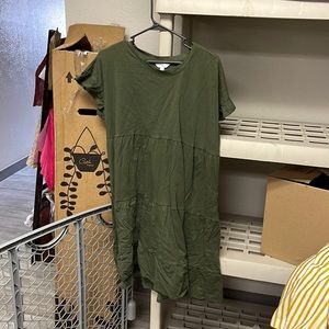Time and Tru forest green dress